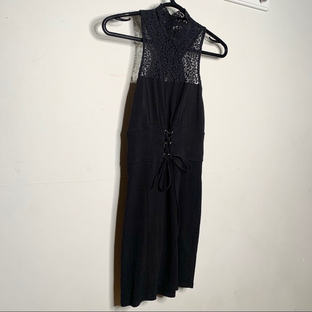 Free People Corset Lace Mini Dress